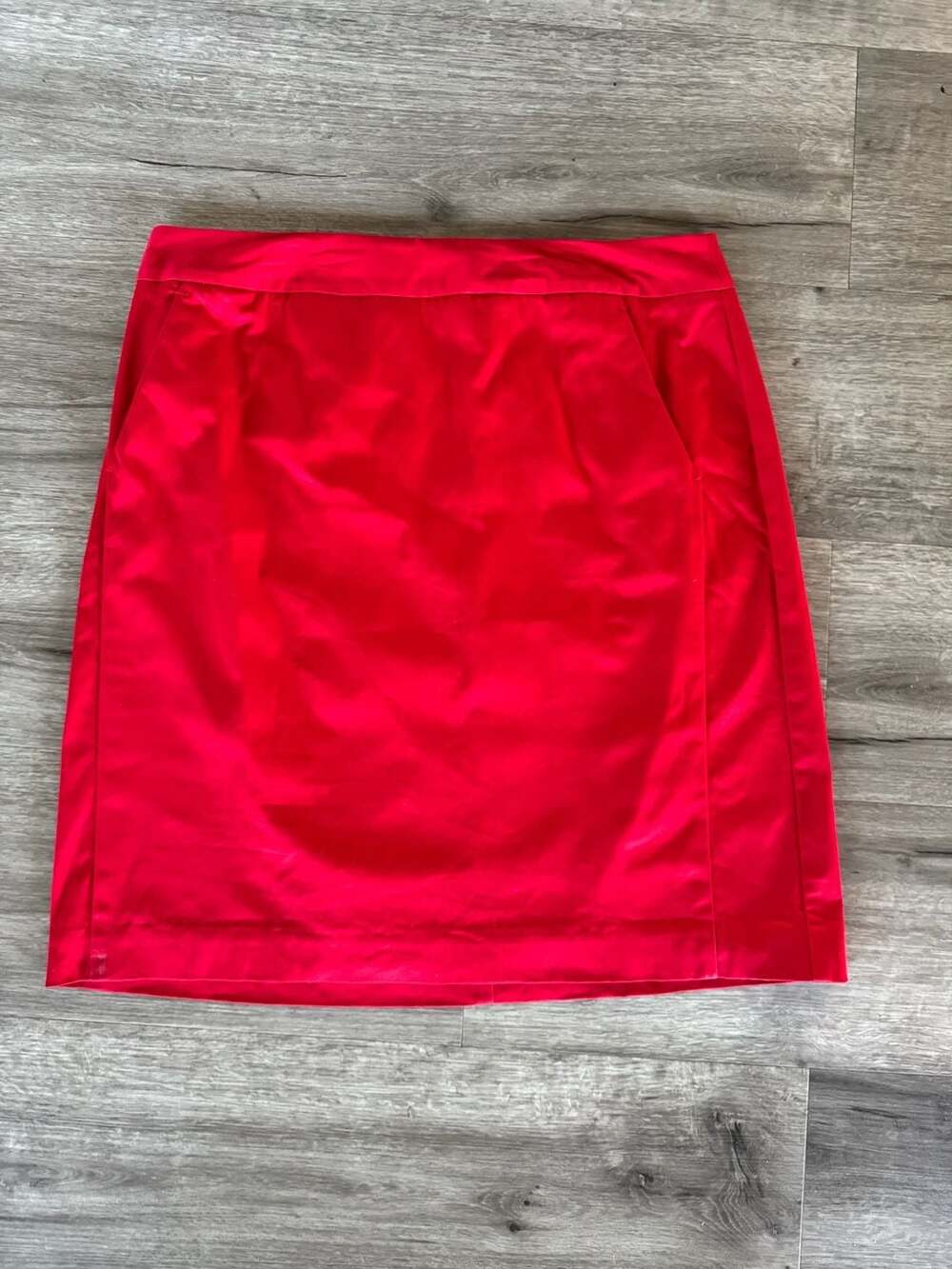Gloria Vanderbilt Skirt Size 12 Red Cotton Spandex